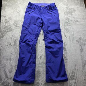 North Face Pants Womens Medium Long Blue HyVent Waterproof Ski Snow Outdoor